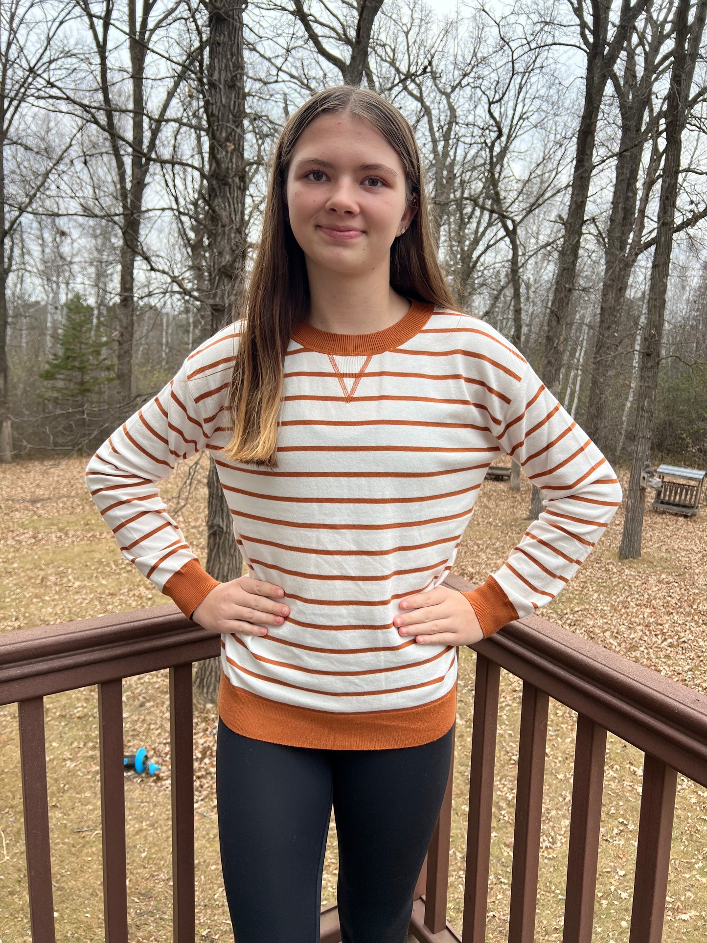 Every Day Striped Pullover