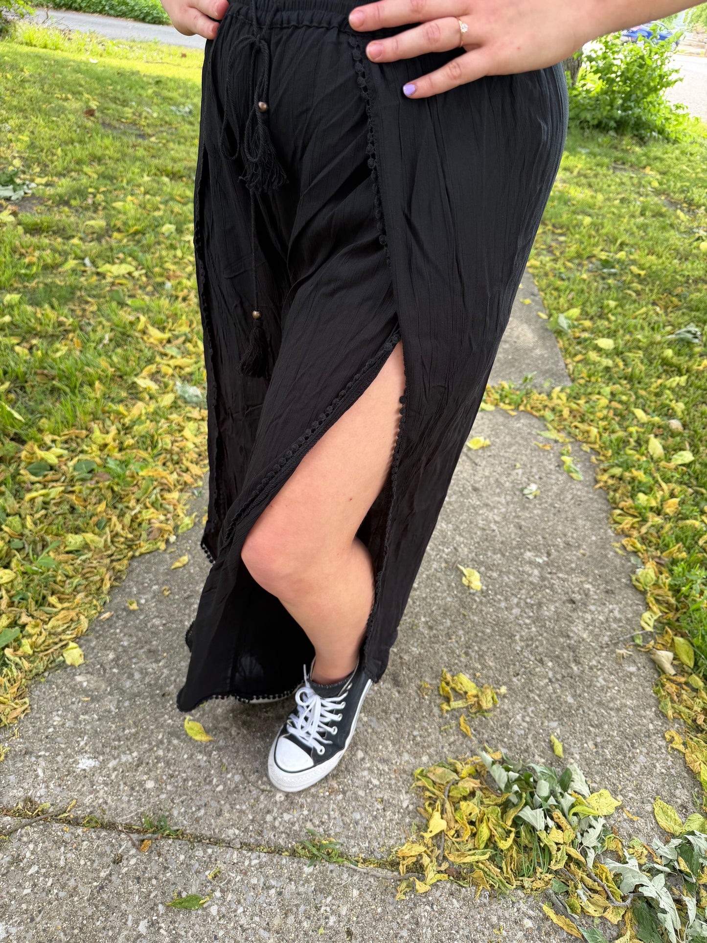 Split Leg Beach Pants