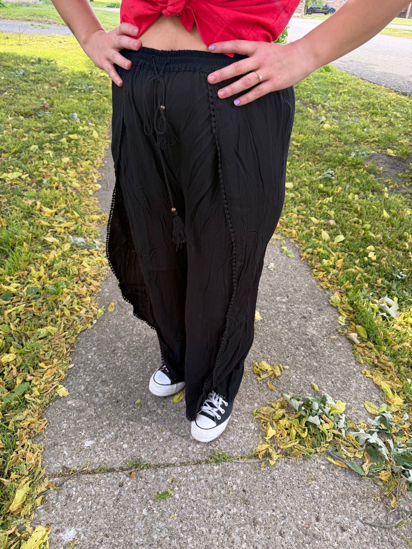 Split Leg Beach Pants