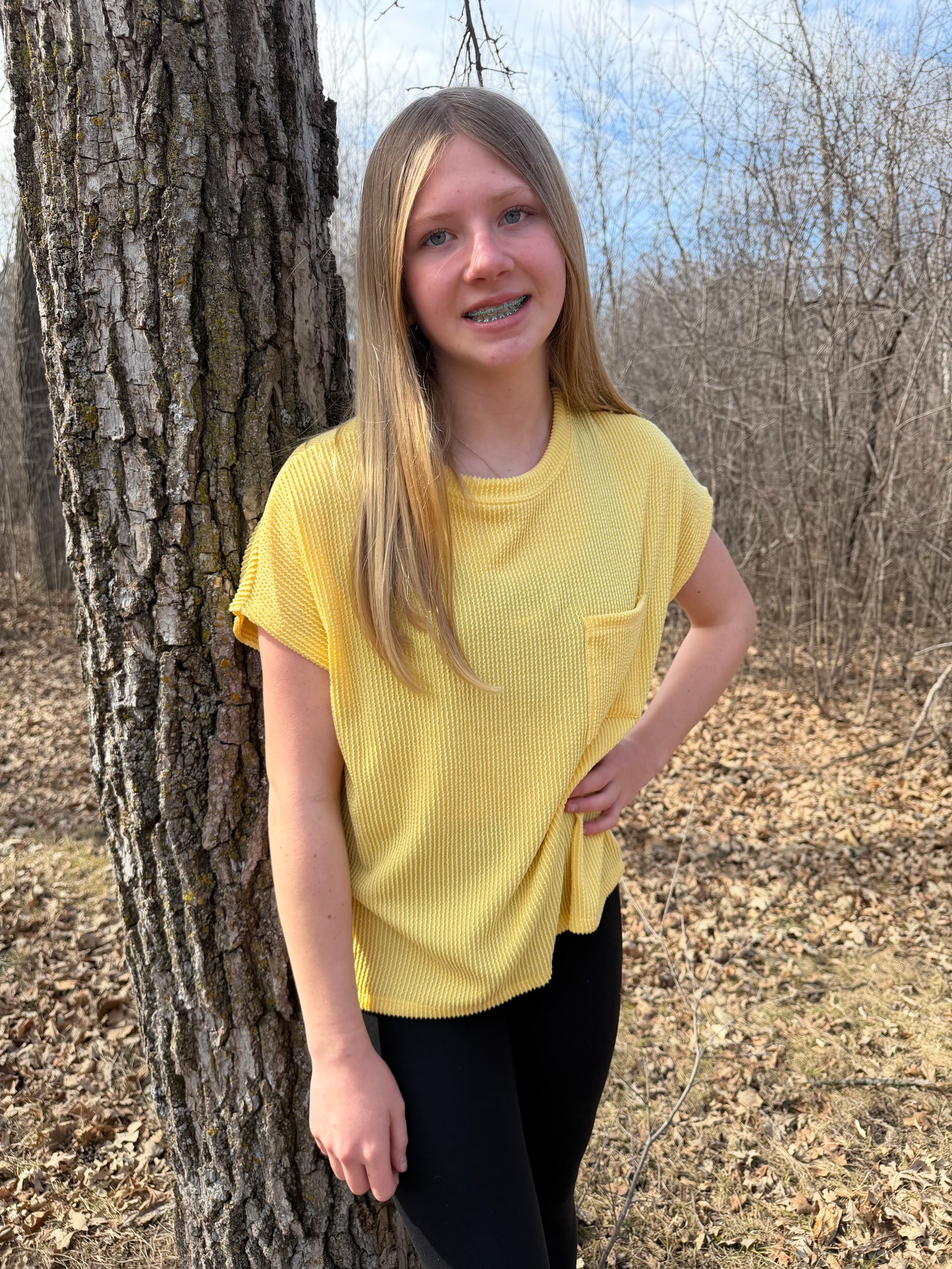 Yellow Basic Tee