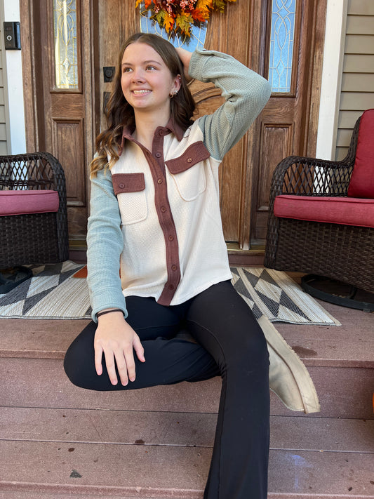 Collared Button Down