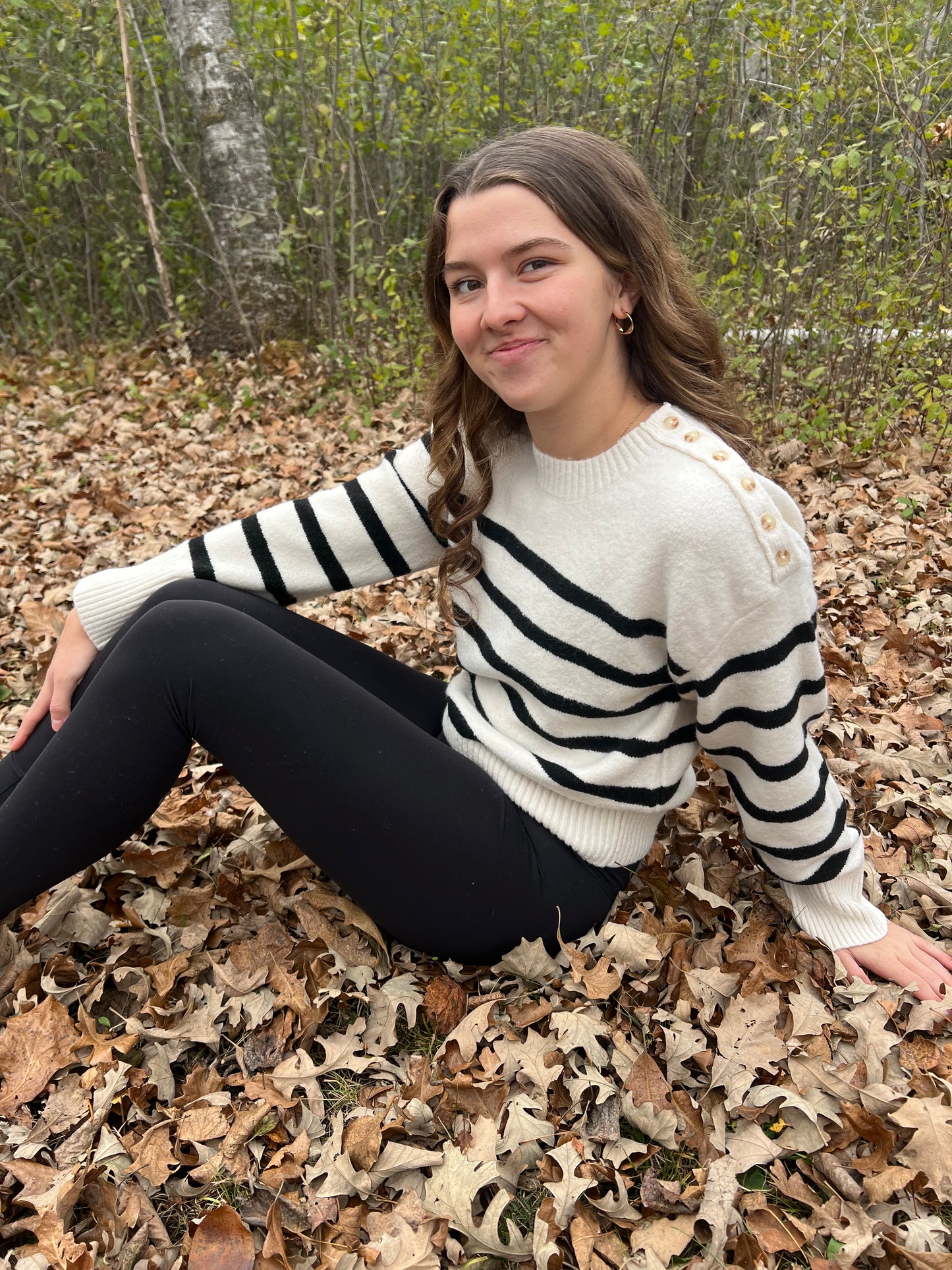 Long Sleeve Striped Sweater
