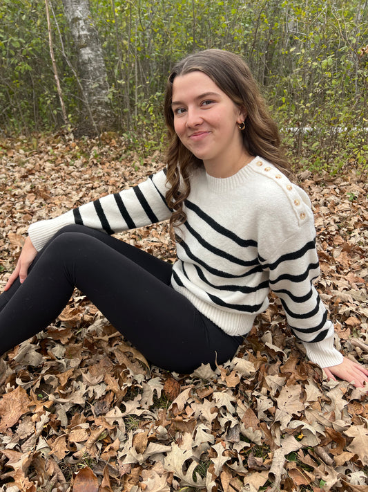 Long Sleeve Striped Sweater